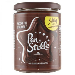 Видове Млечен Pan di Stelle Течен шоколад с лешници и парченца бисквити  Pan di stelle 380 гр